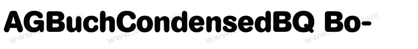 AGBuchCondensedBQ Bo字体转换